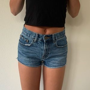 jean shorts!